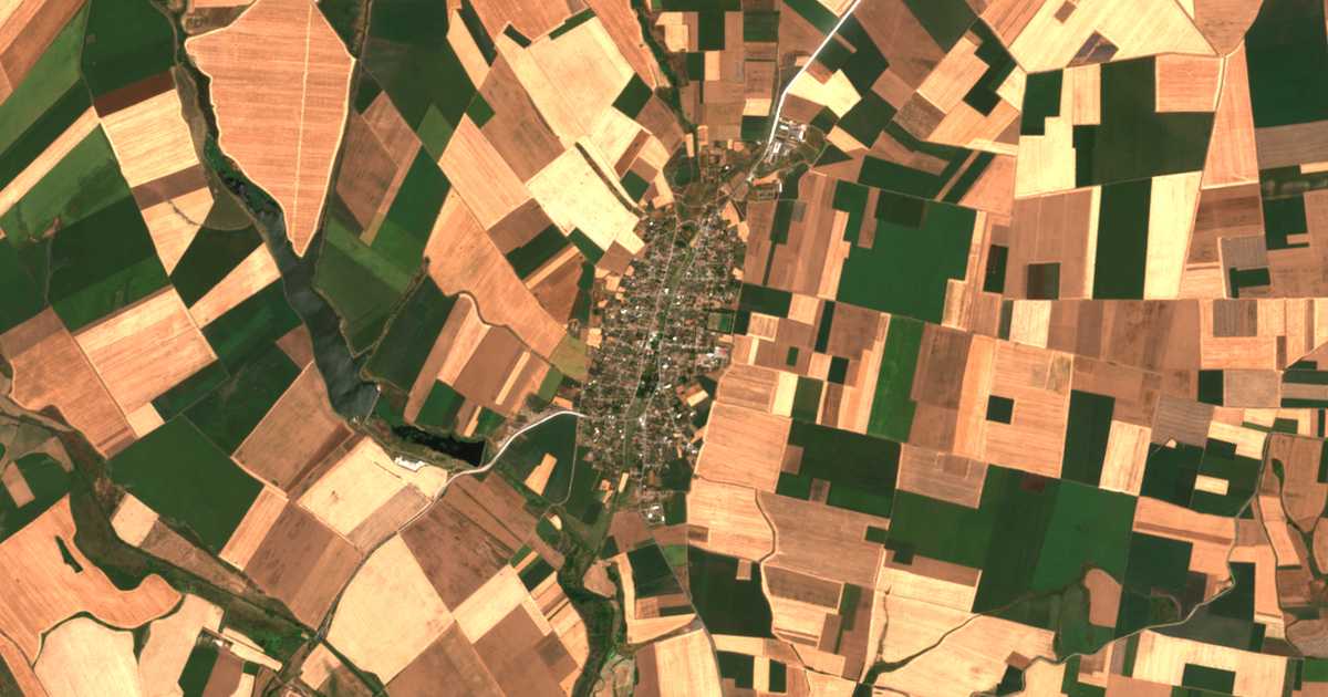 Satellitenkarte von Roza