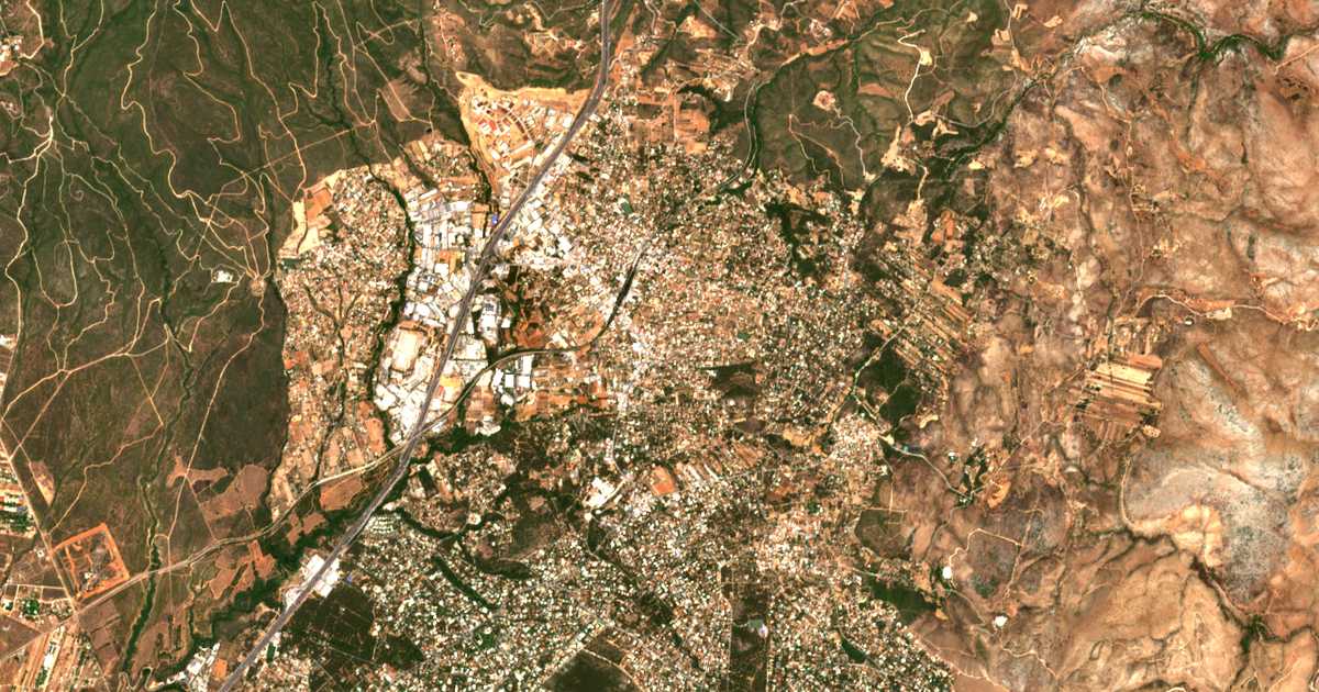 Satellitenkarte von Ánoixis