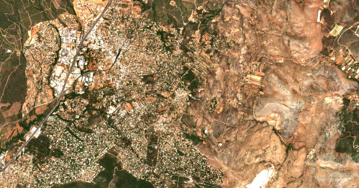 Satellitenkarte von Stamáta