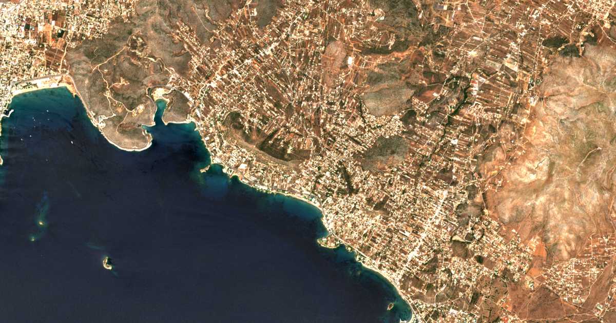 Satellitenkarte von Ágios Dimítrios