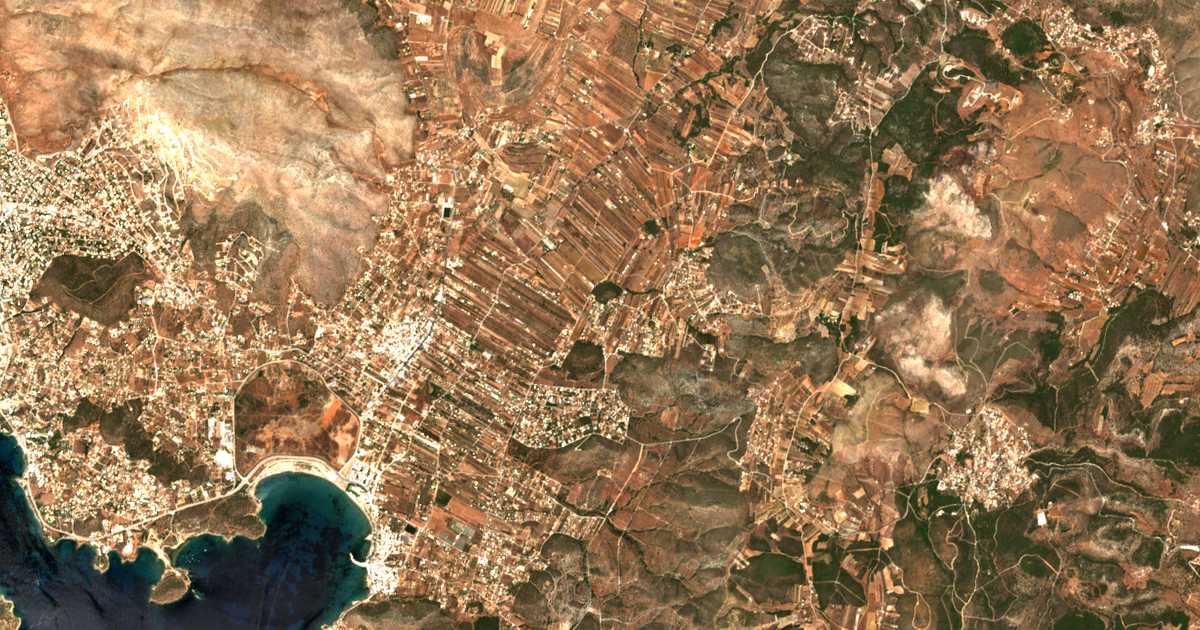 Satellitenkarte von Agíasma