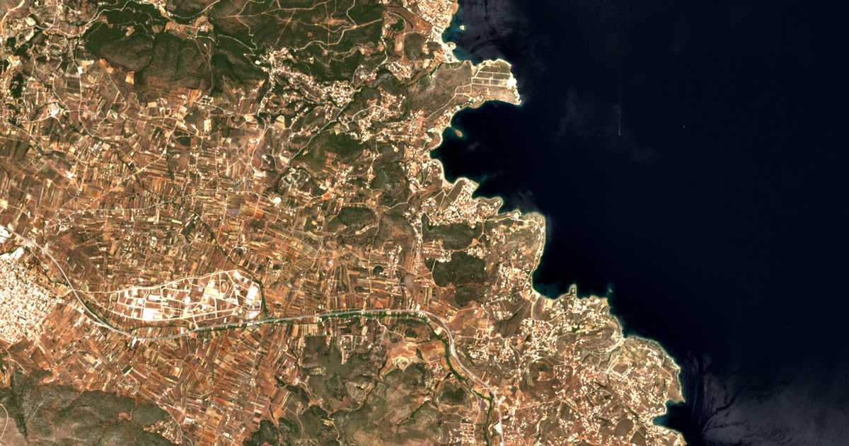 Satellitenkarte von Áno Daskaleió