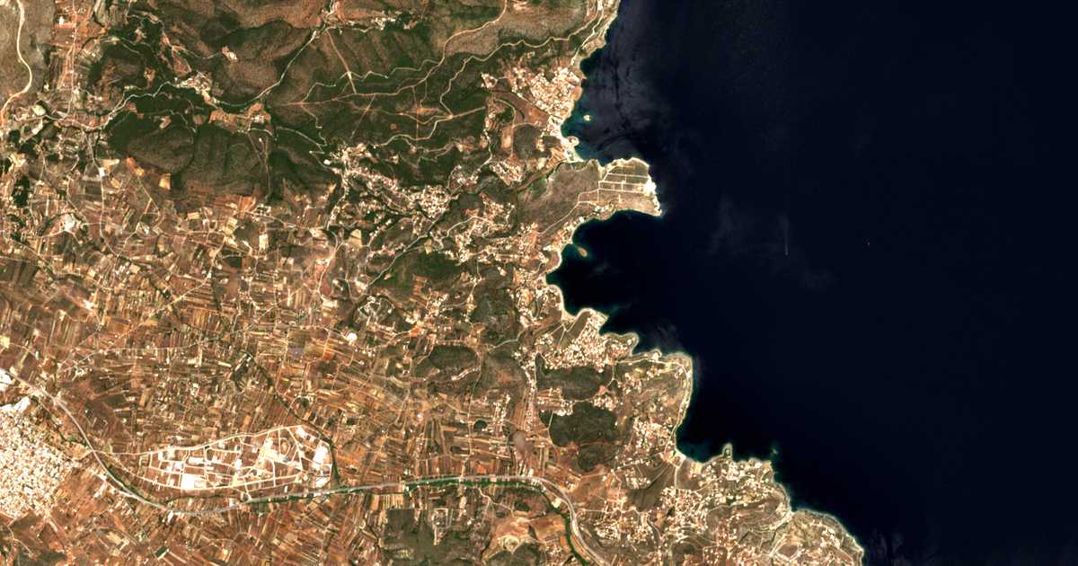 Satellitenkarte von Eliés Daskaleioú