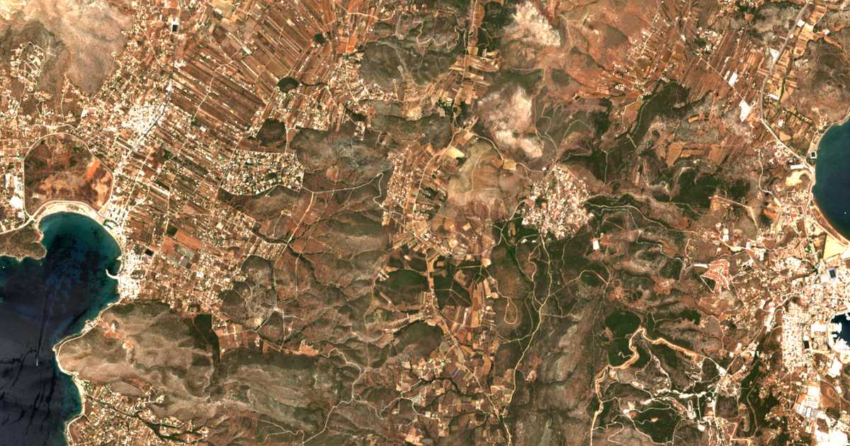 Satellitenkarte von Synterína