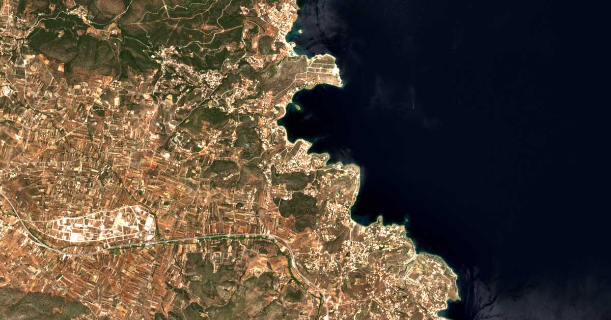 Satellitenkarte von Víntzi Daskaleioú