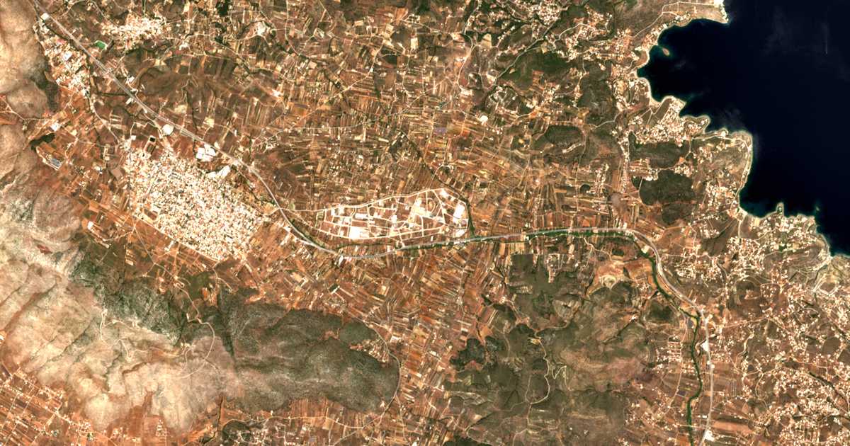 Satellitenkarte von Zapáni