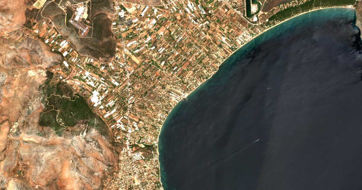 Satellitenkarte von Ágios Panteleímon