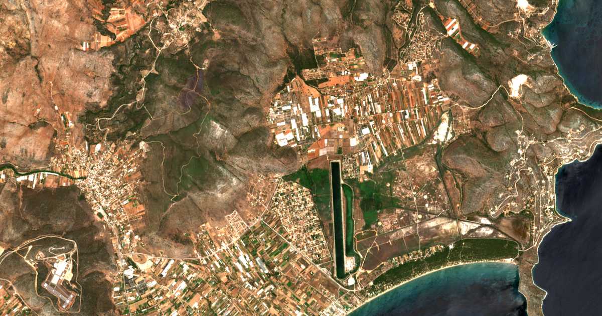 Satellitenkarte von Káto Soúlion
