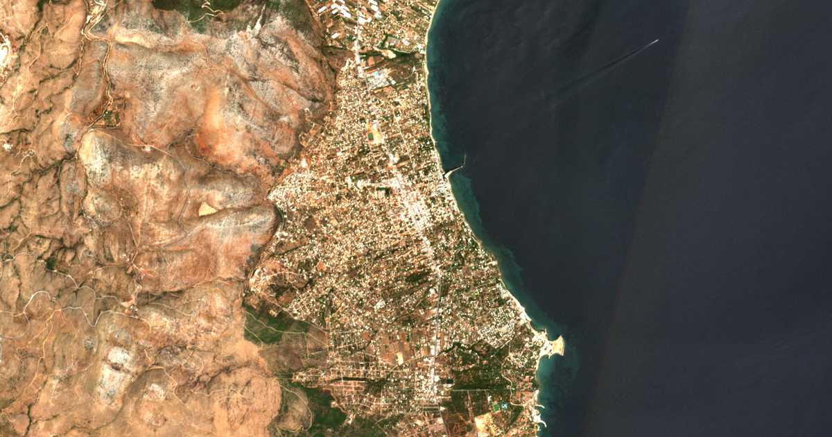 Satellitenkarte von Nea Makri