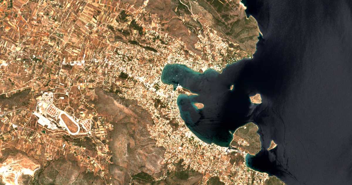 Satellitenkarte von Porto Rafti