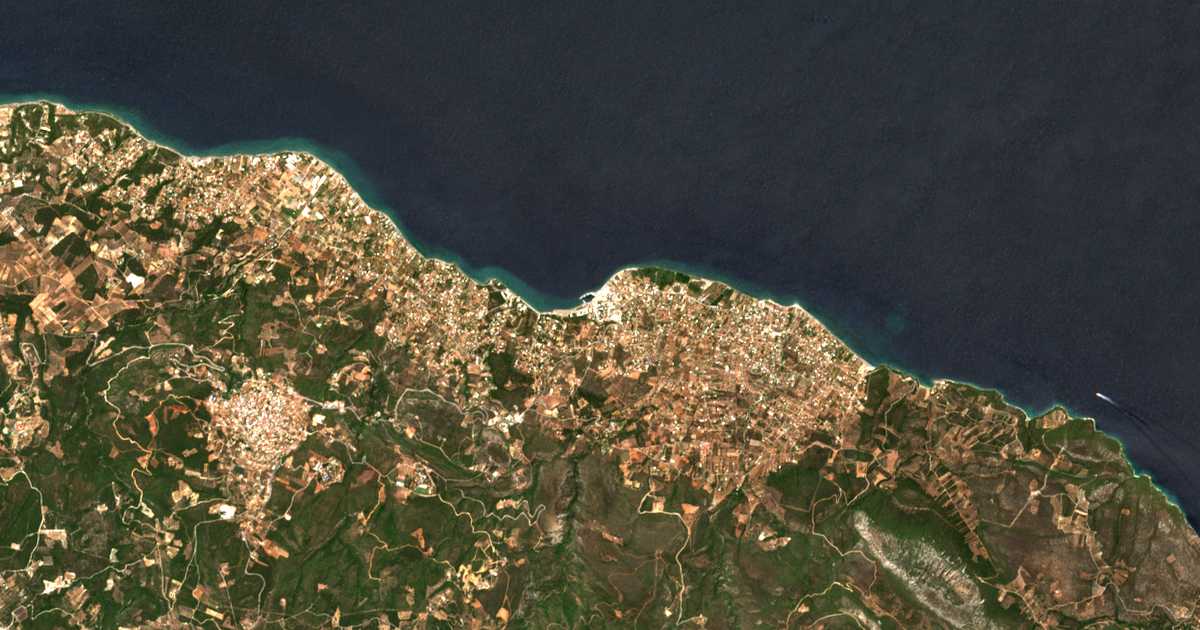 Satellitenkarte von Ágioi Apóstoloi