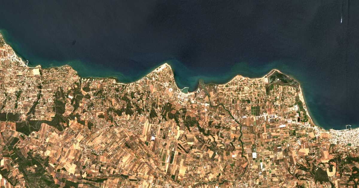 Satellitenkarte von Chalkoútsion