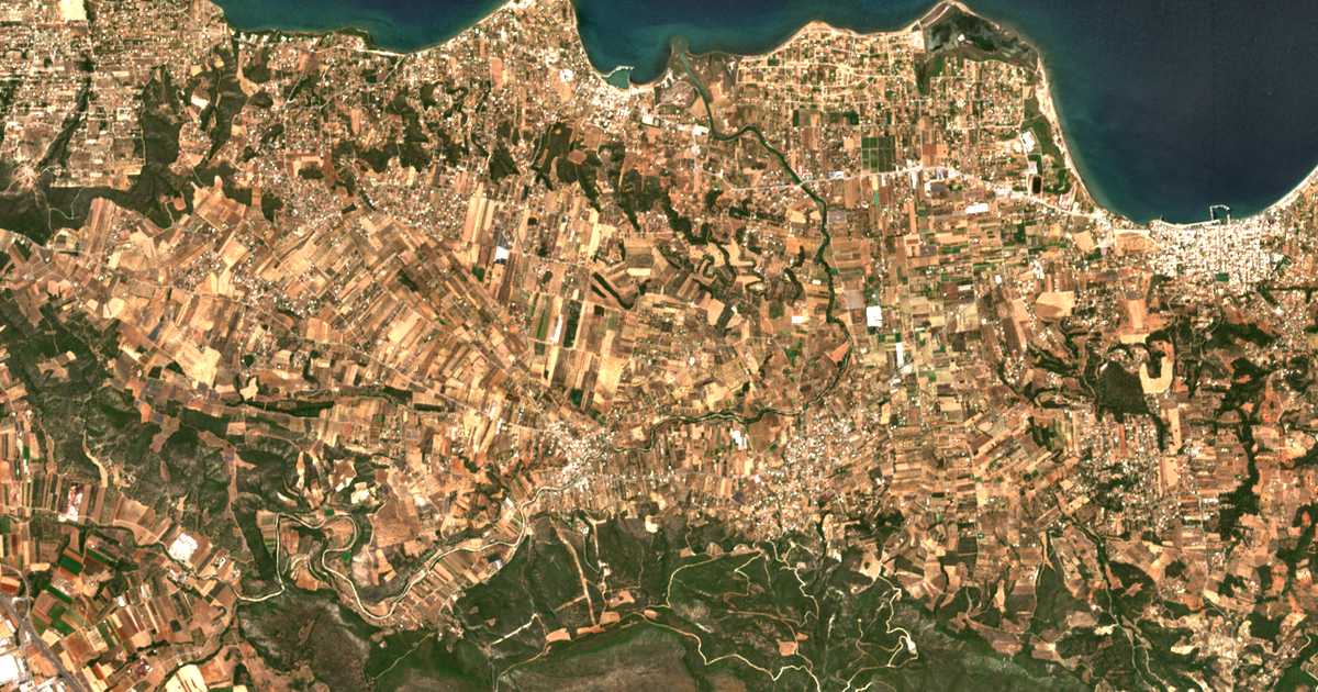 Satellitenkarte von Katifóri