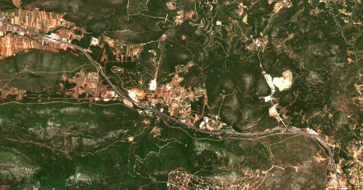 Satellitenkarte von Malakása