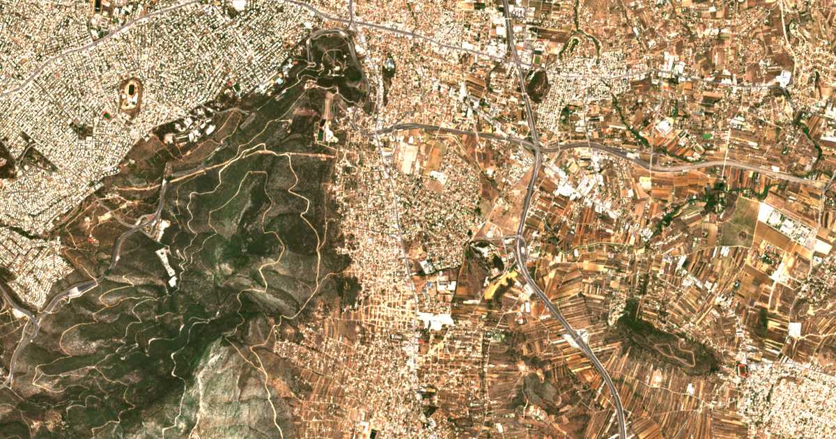 Satellitenkarte von Leondari