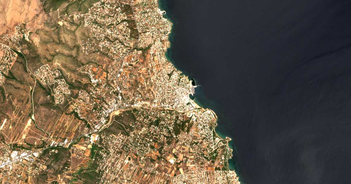 Satellitenkarte von Rafina