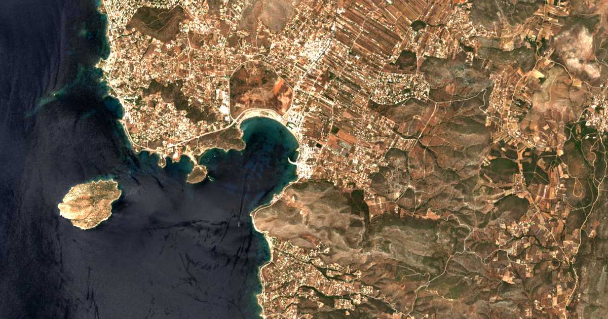 Satellitenkarte von Palaiá Fókaia