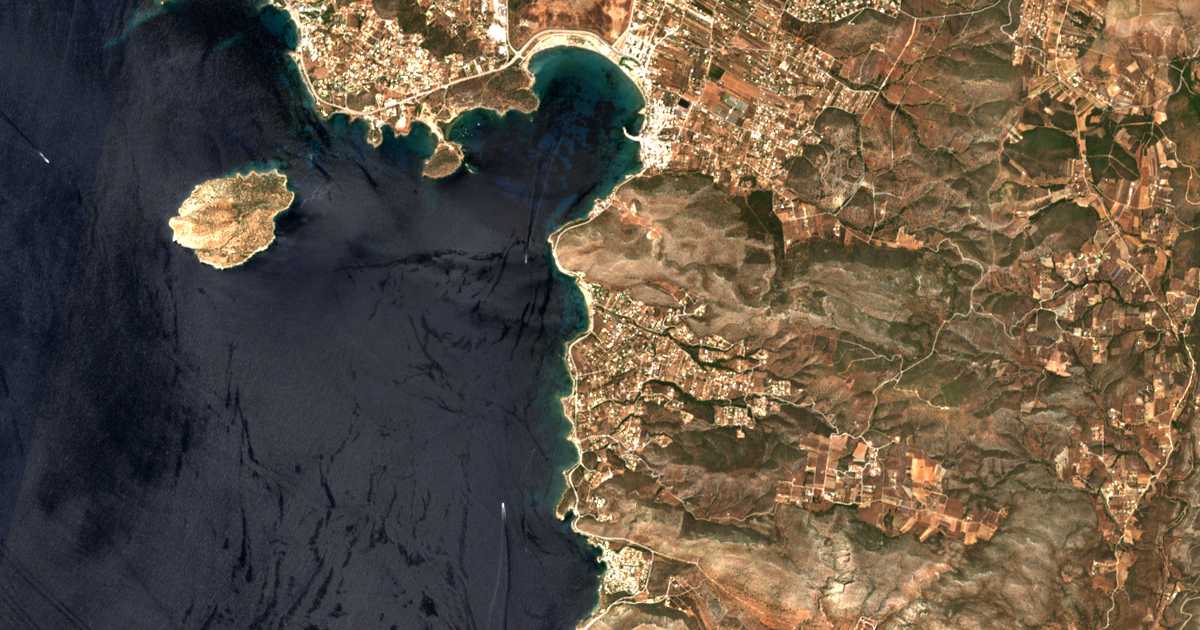 Satellitenkarte von Thymári
