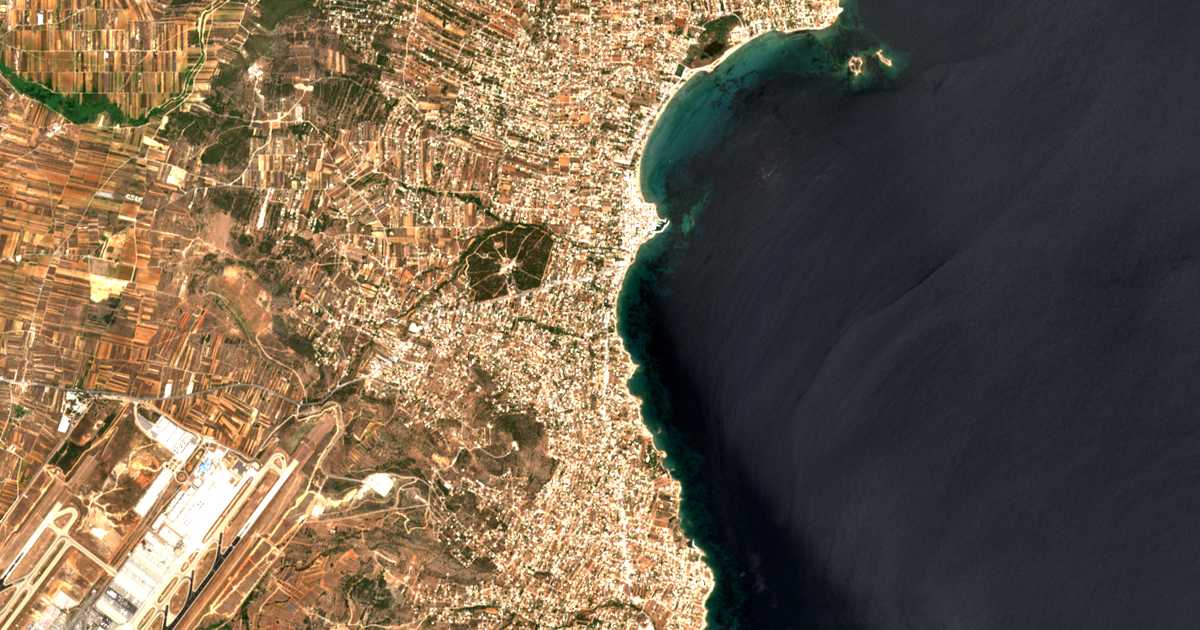 Satellitenkarte von Artemida