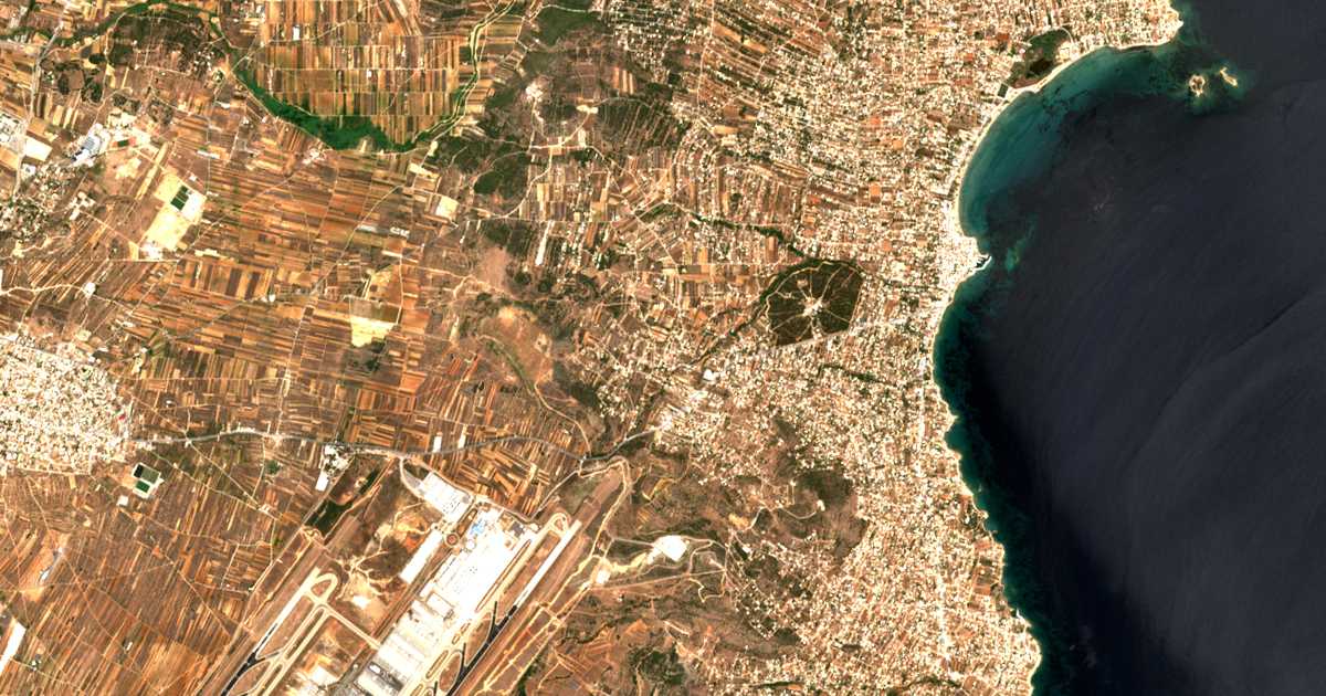 Satellitenkarte von Neápoli