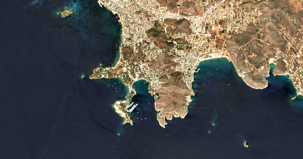 Satellitenkarte von Vouliagmeni