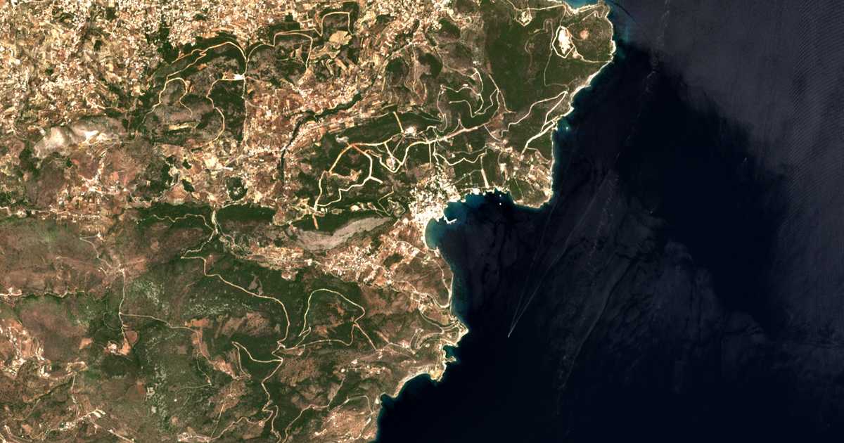 Satellitenkarte von Agia Marina