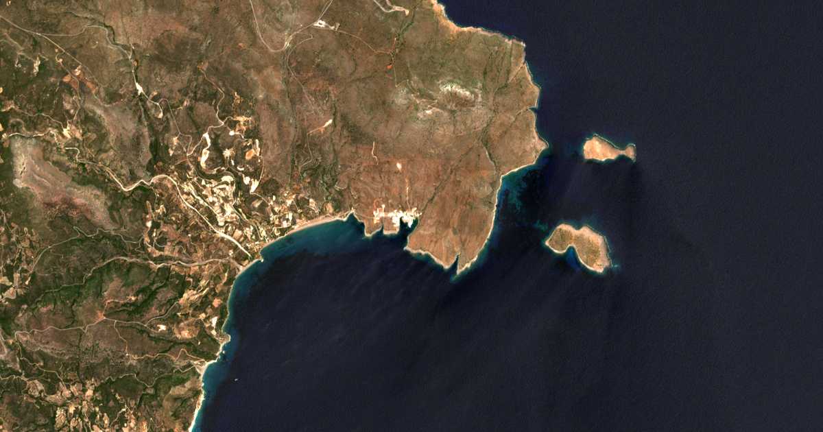 Satellitenkarte von Avlémonas