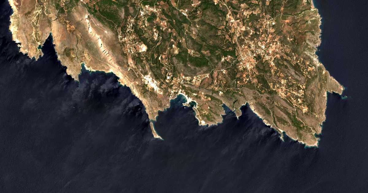 Satellitenkarte von Kapsálion