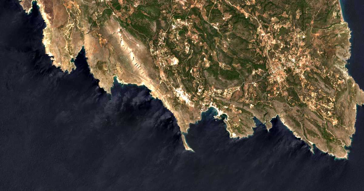 Satellitenkarte von Kýthira