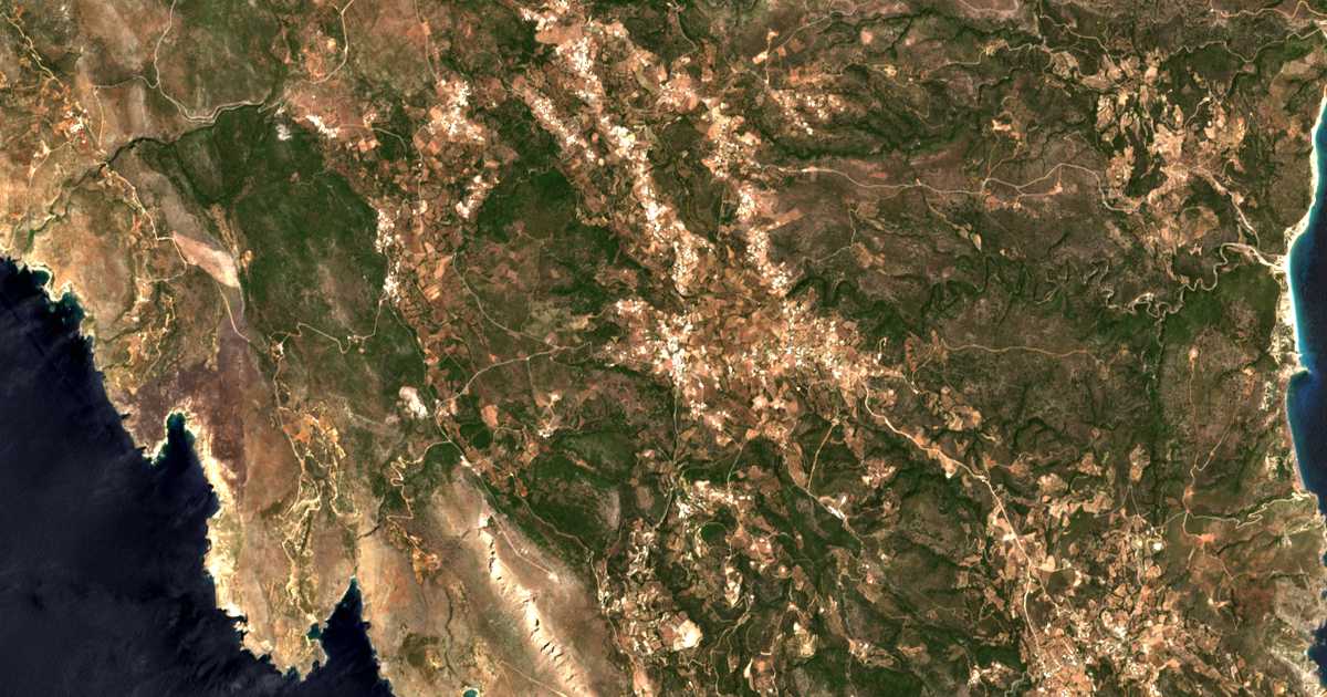 Satellitenkarte von Livádion