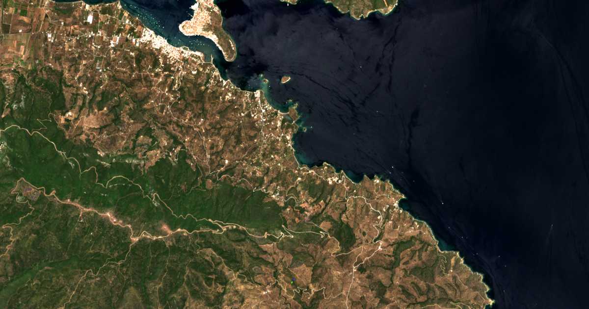Satellitenkarte von Lemonodásos