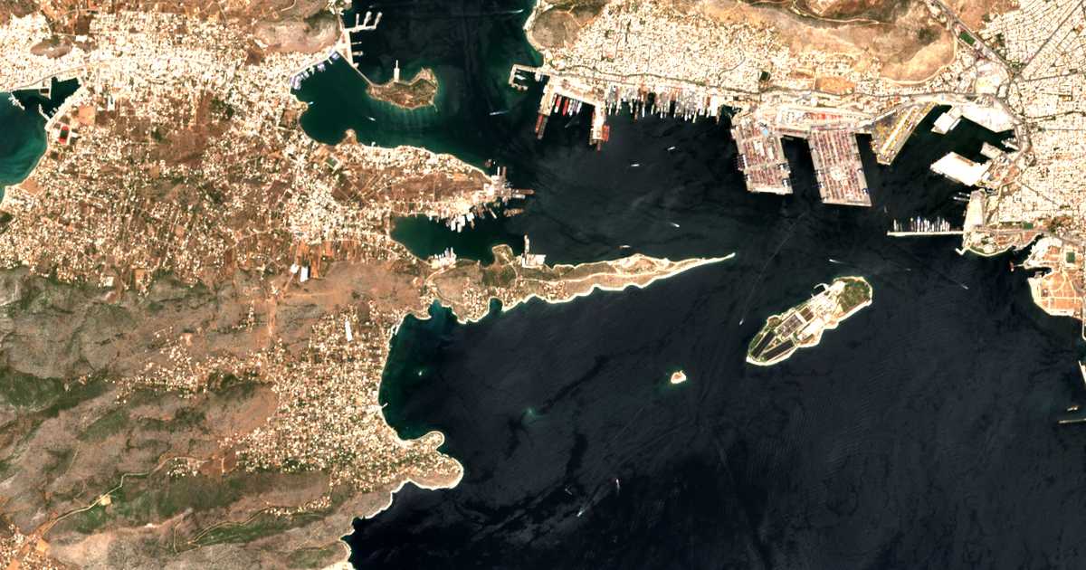 Satellitenkarte von Kynosoúra