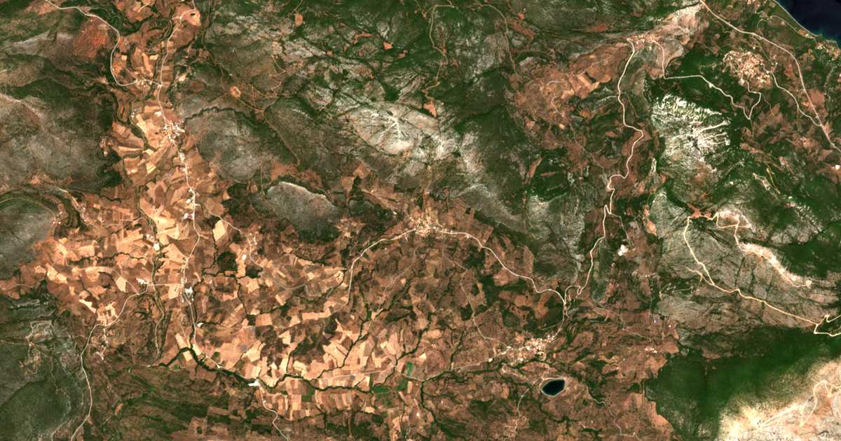 Satellitenkarte von Agía Eléni