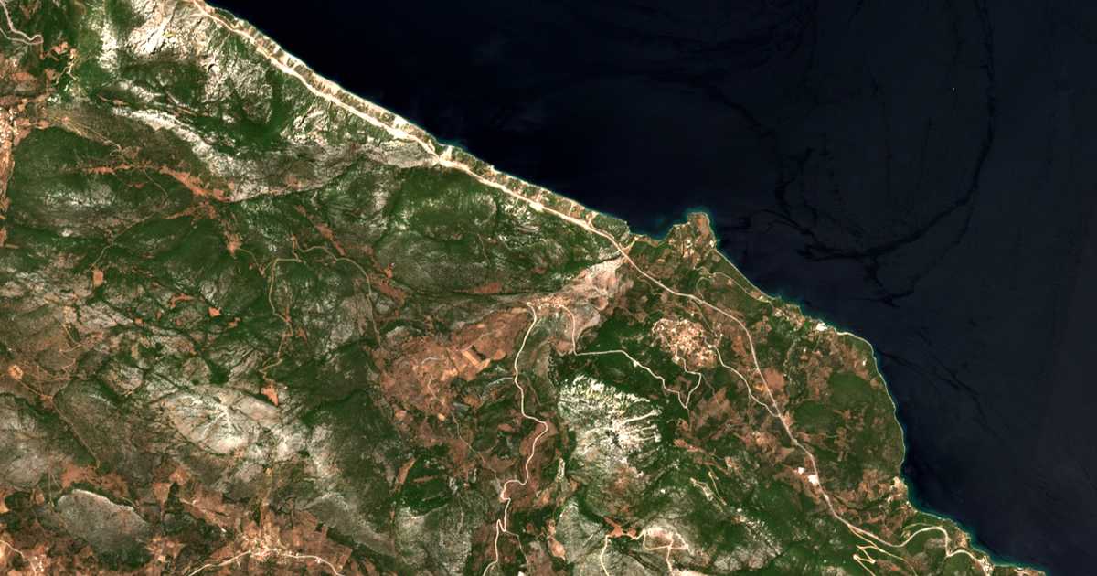Satellitenkarte von Ano Fanari