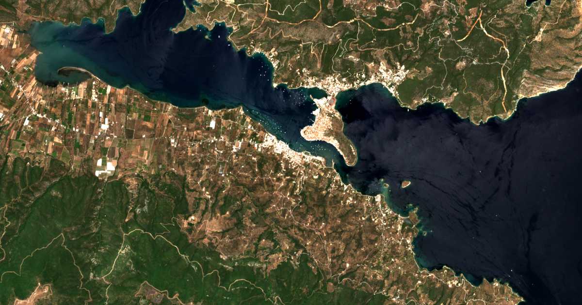 Satellitenkarte von Galatas