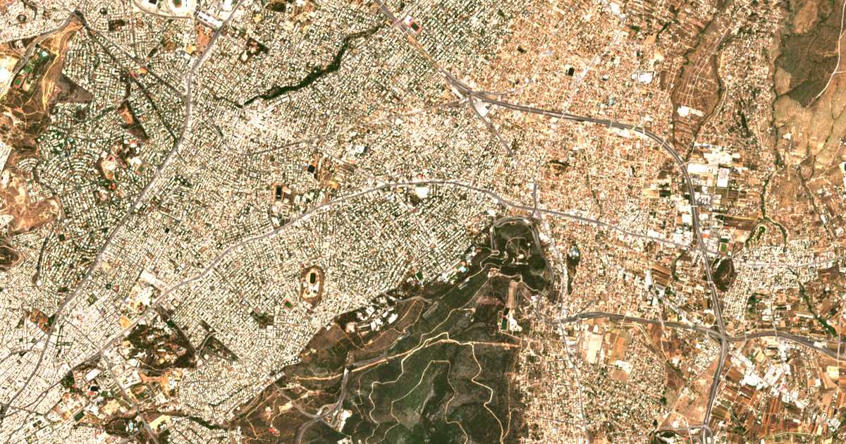 Satellitenkarte von Agia Paraskevi