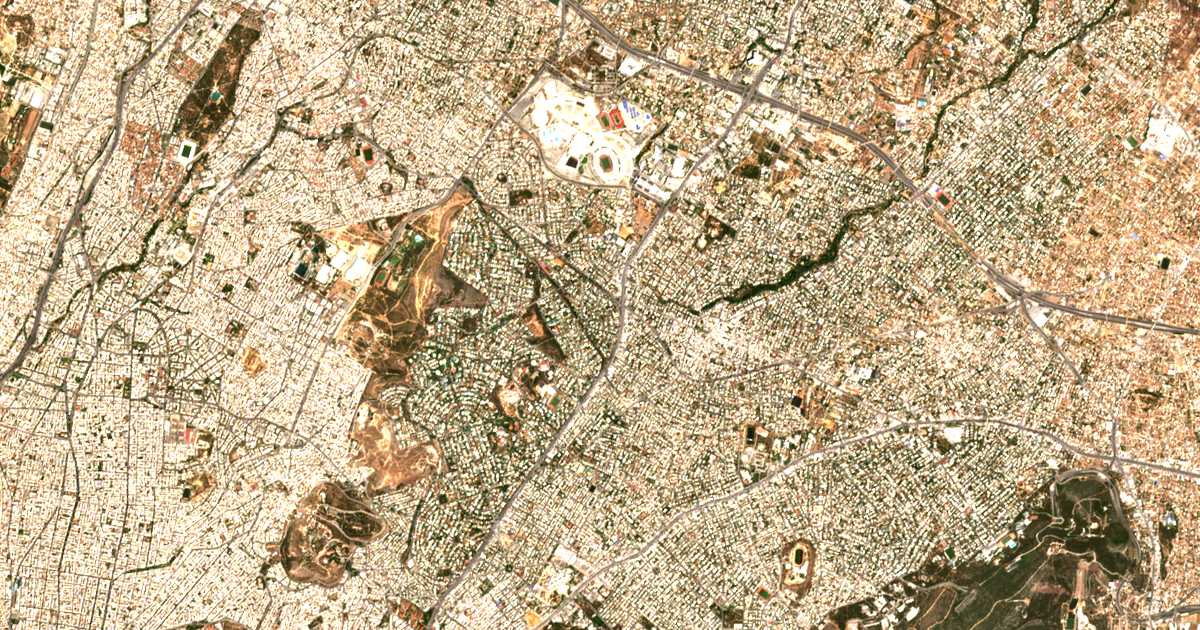 Satellitenkarte von Filothei