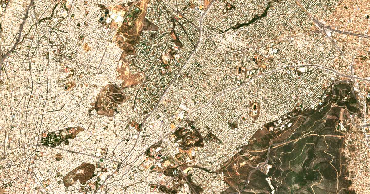 Satellitenkarte von Neo Psychiko