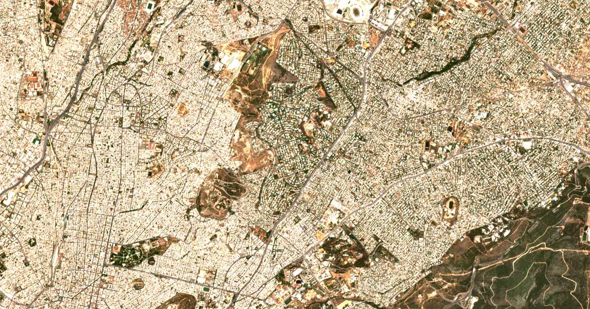 Satellitenkarte von Psychiko