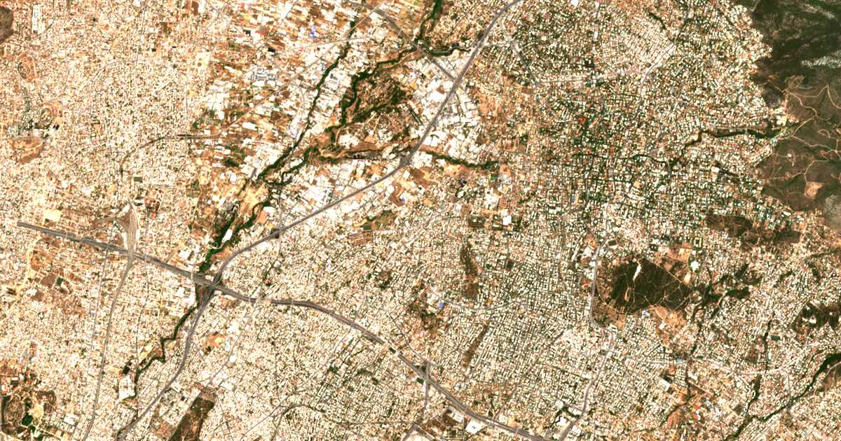 Satellitenkarte von Lykóvrysis