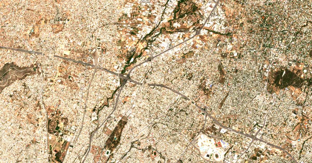 Satellitenkarte von Metamorfosi