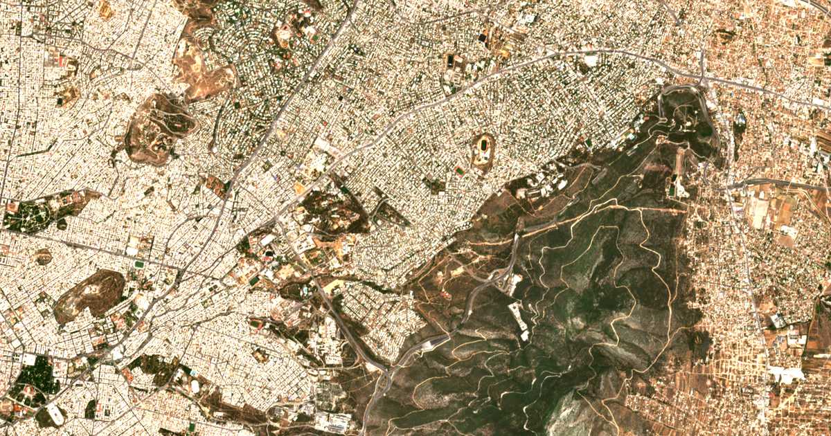 Satellitenkarte von Papágos