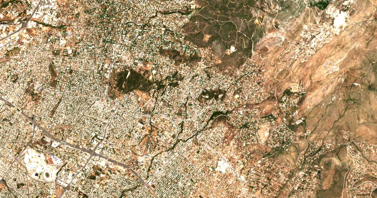 Satellitenkarte von Melíssia