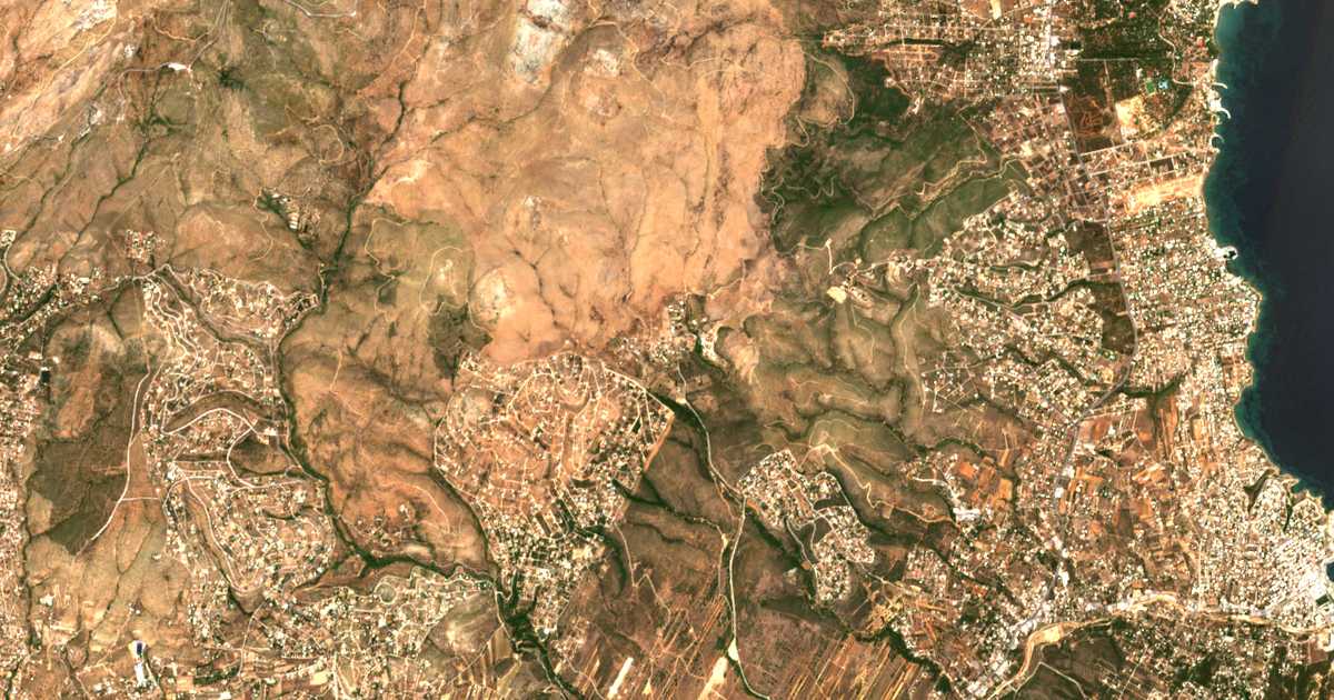 Satellitenkarte von Ntaoú Pentéli