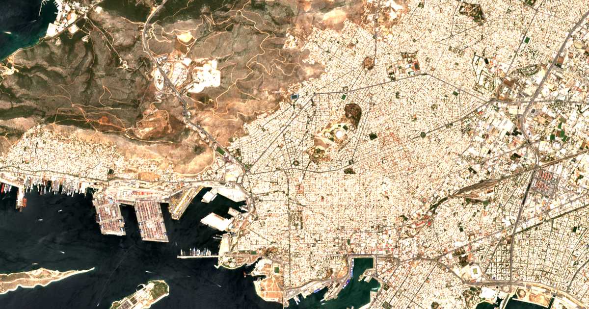 Satellitenkarte von Keratsini