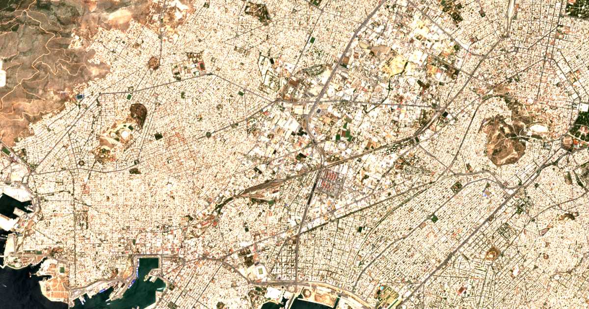 Satellitenkarte von Ágios Ioánnis Réntis