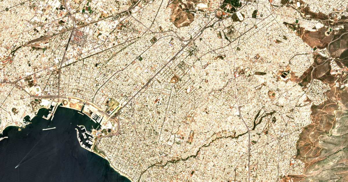 Satellitenkarte von Nea Smyrni