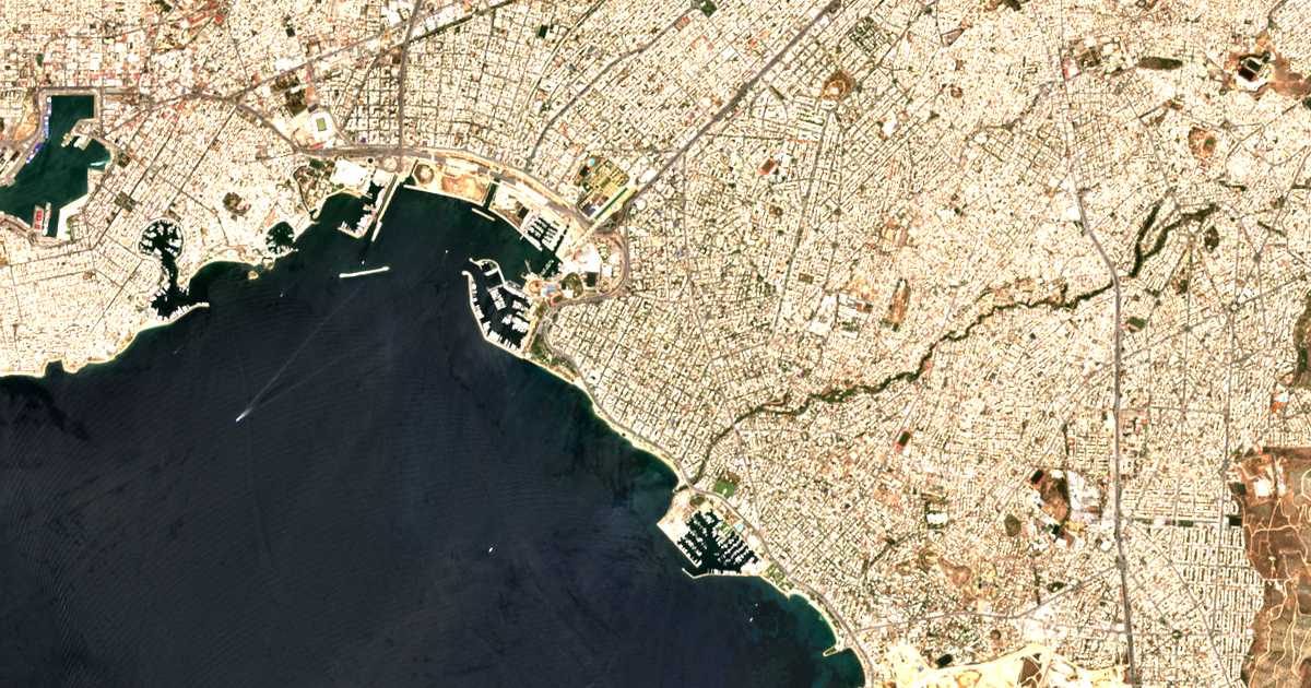 Satellitenkarte von Paleo Faliro