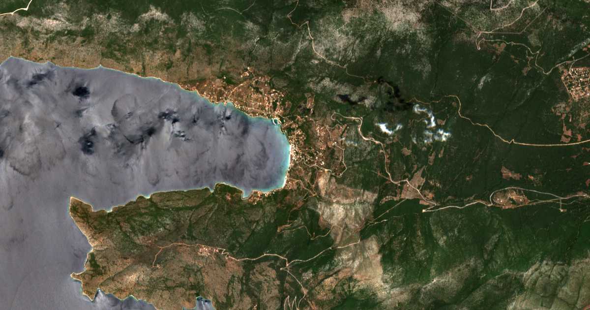 Satellitenkarte von Porto Germeno