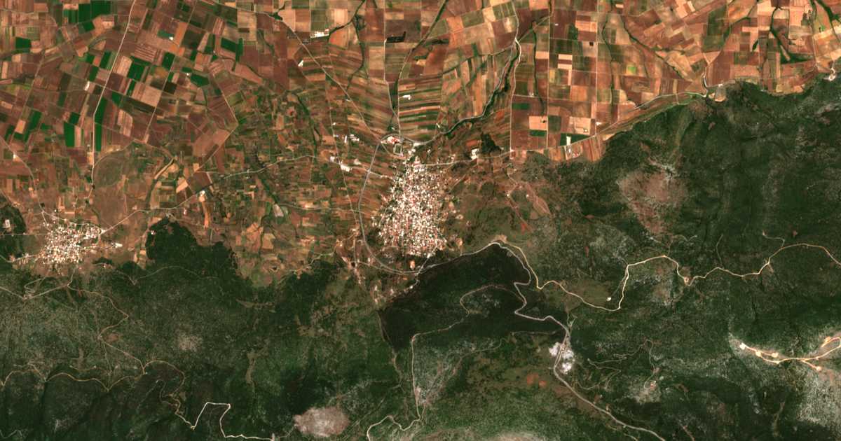 Satellitenkarte von Erythraí